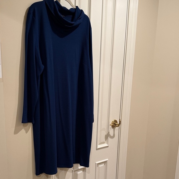 J. Jill Deep Blue Long Sleeve Dress - Picture 1 of 5
